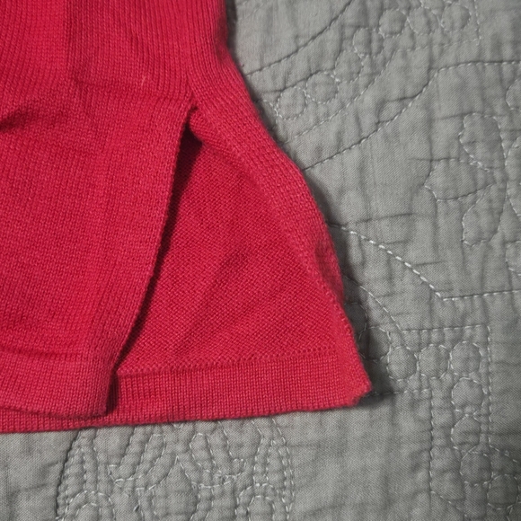 Quacker Factory Red beaded/sequined Tunic Top 2X Valentine's Day - Picture 9 of 10